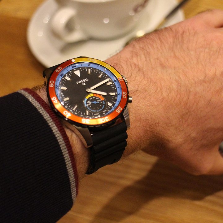 fossil q crewmaster hybrid review wrist