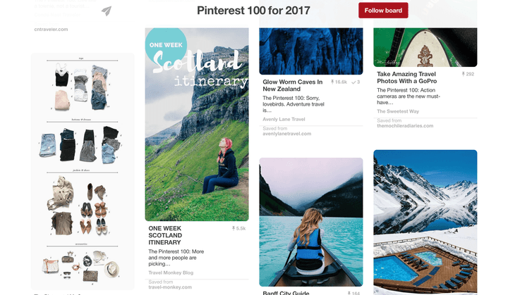The Pinterest 100 board