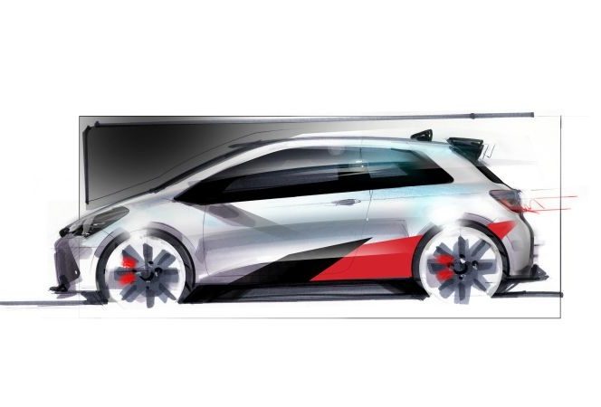 Toyota Yaris Gazoo sketch