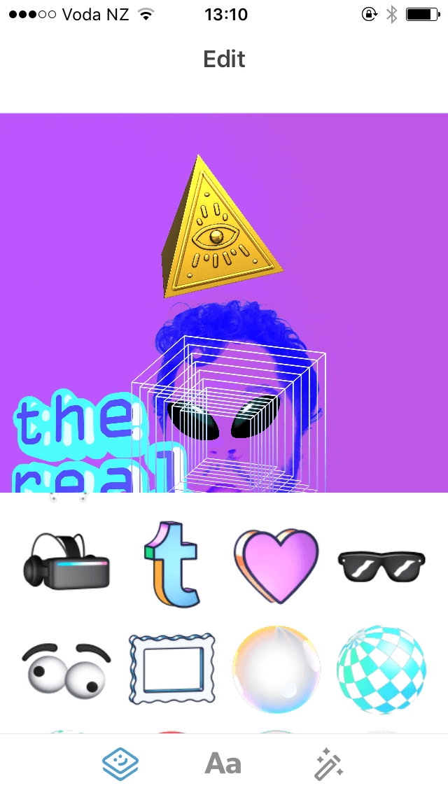 tumblr app stickers filters
