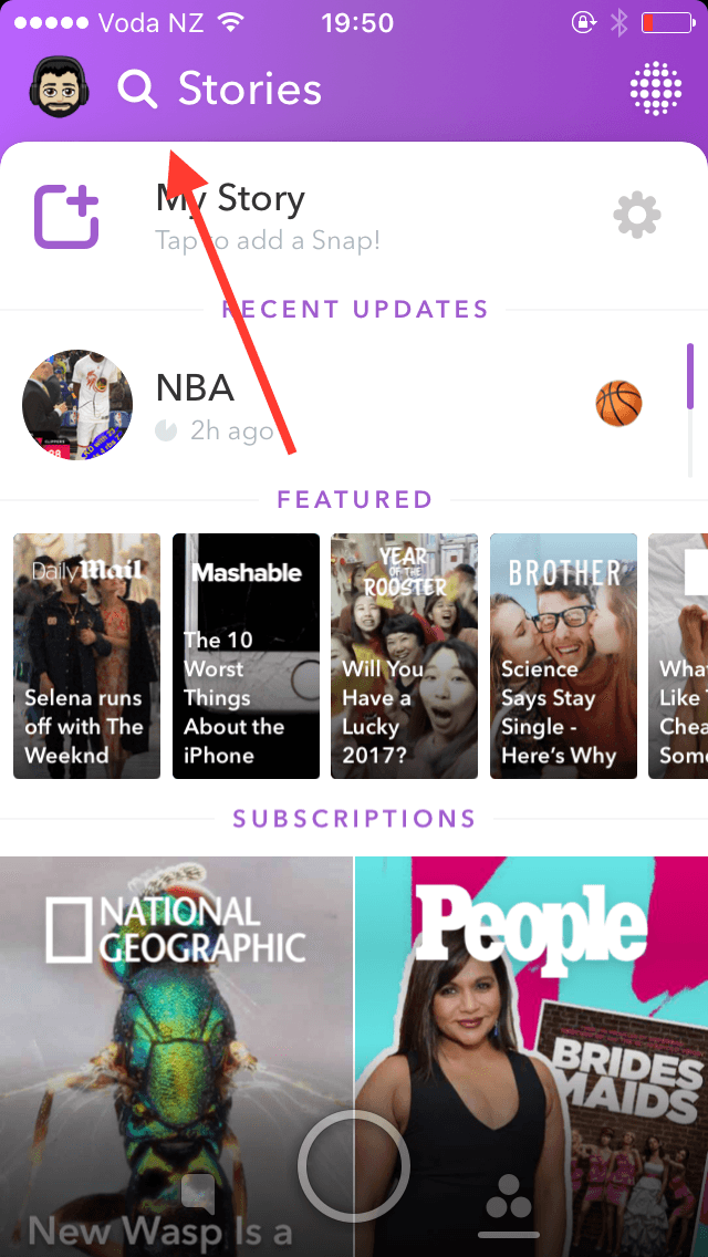 how to use snapchat universal search 2