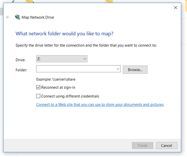 Map Drive Windows