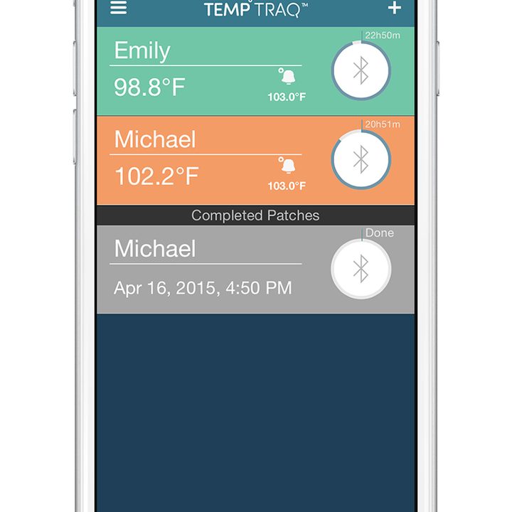 temptraq continuous temperature monitoring patch ces 2017 multiple screen 3