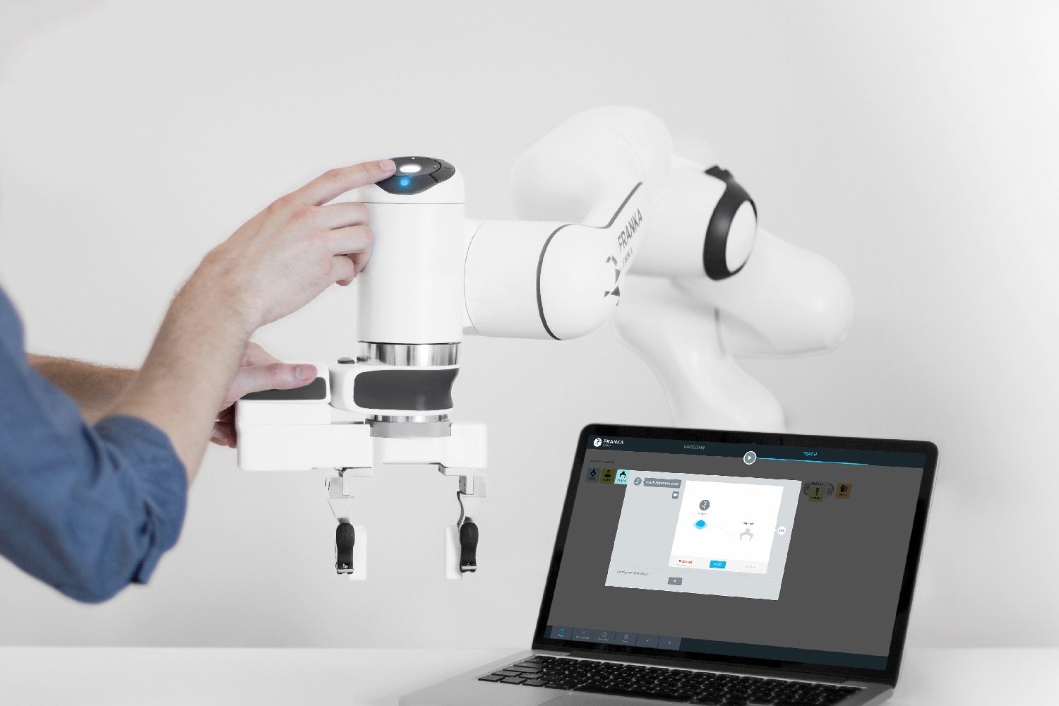 franka emika industrial robot usage large