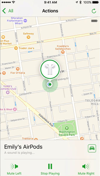 find my airpods ios iphone app screen 1