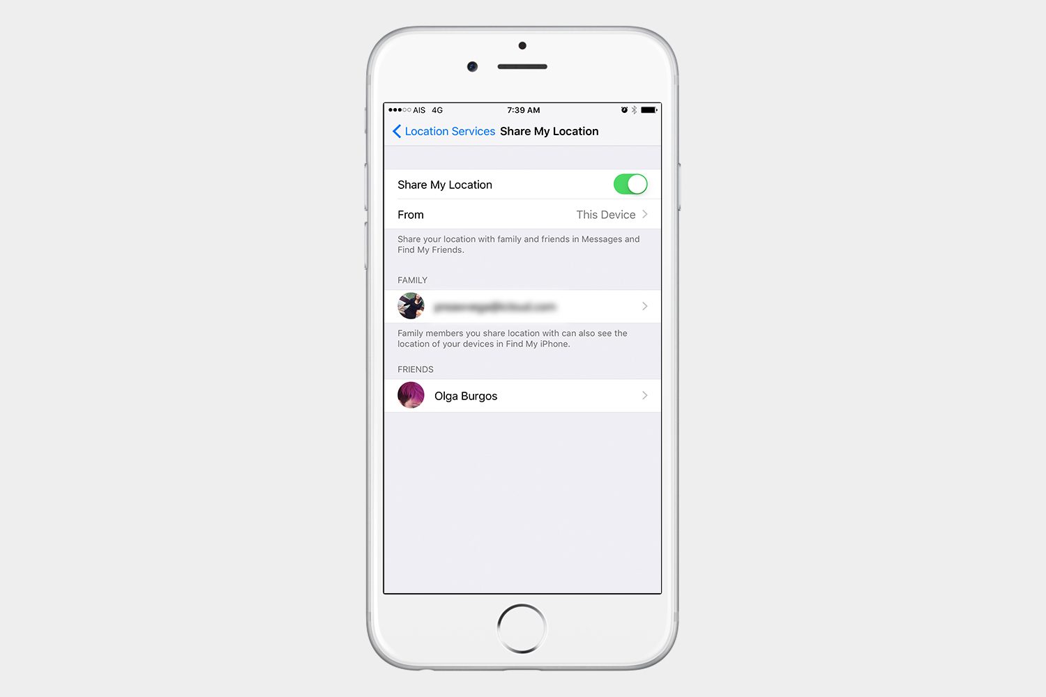 how to use find my friends ios 10 settings remove