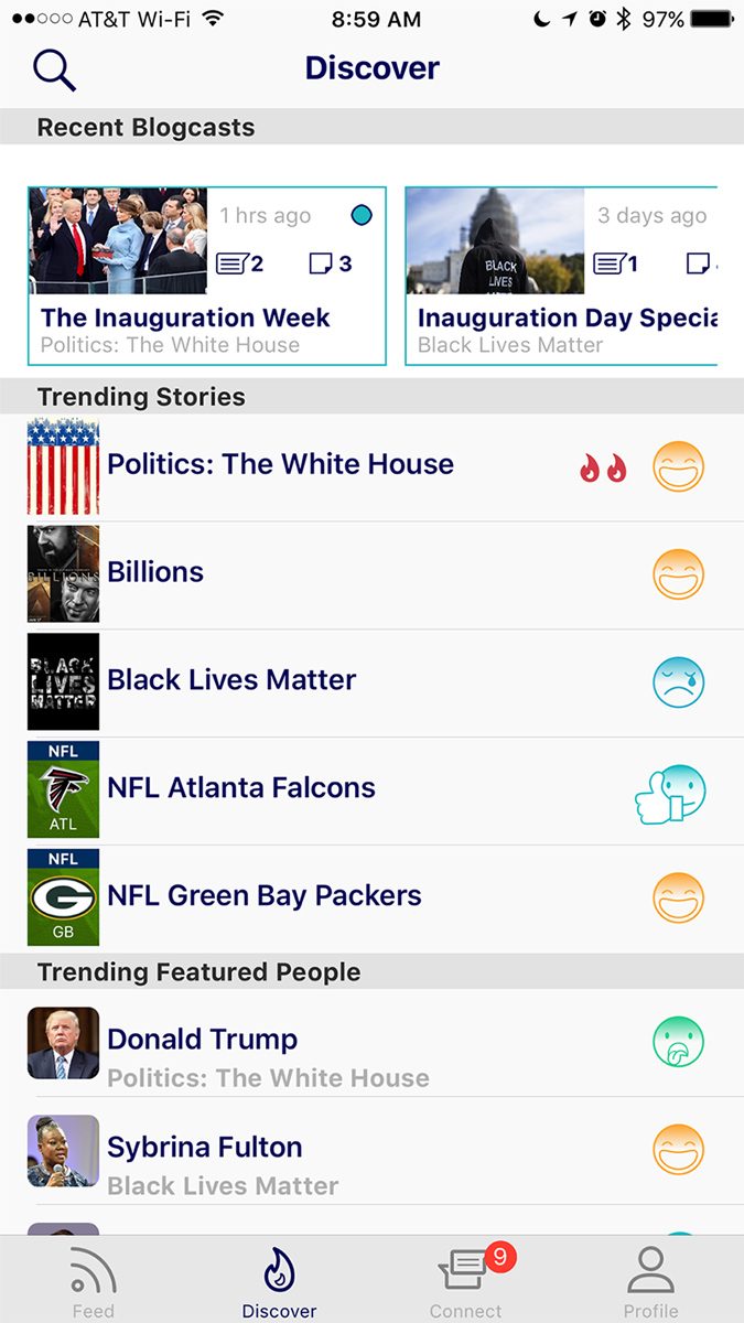 raftr social network screen 3