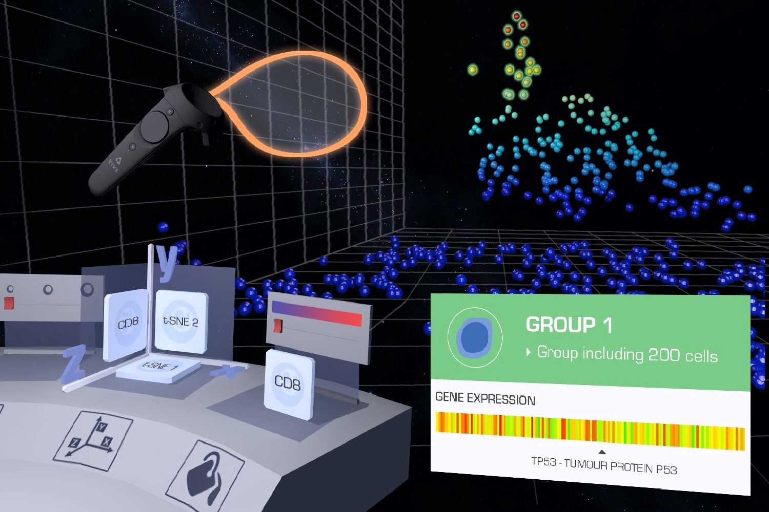cancer virtual reality project 8 plotter screen