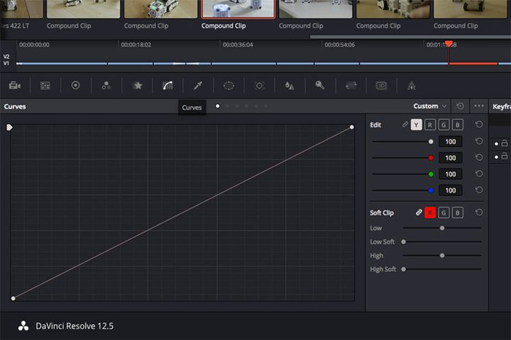 DaVinci Resolve Curves Control