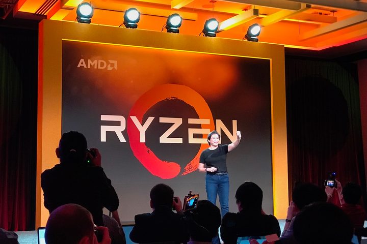 AMD debuting its Ryzen architecture.