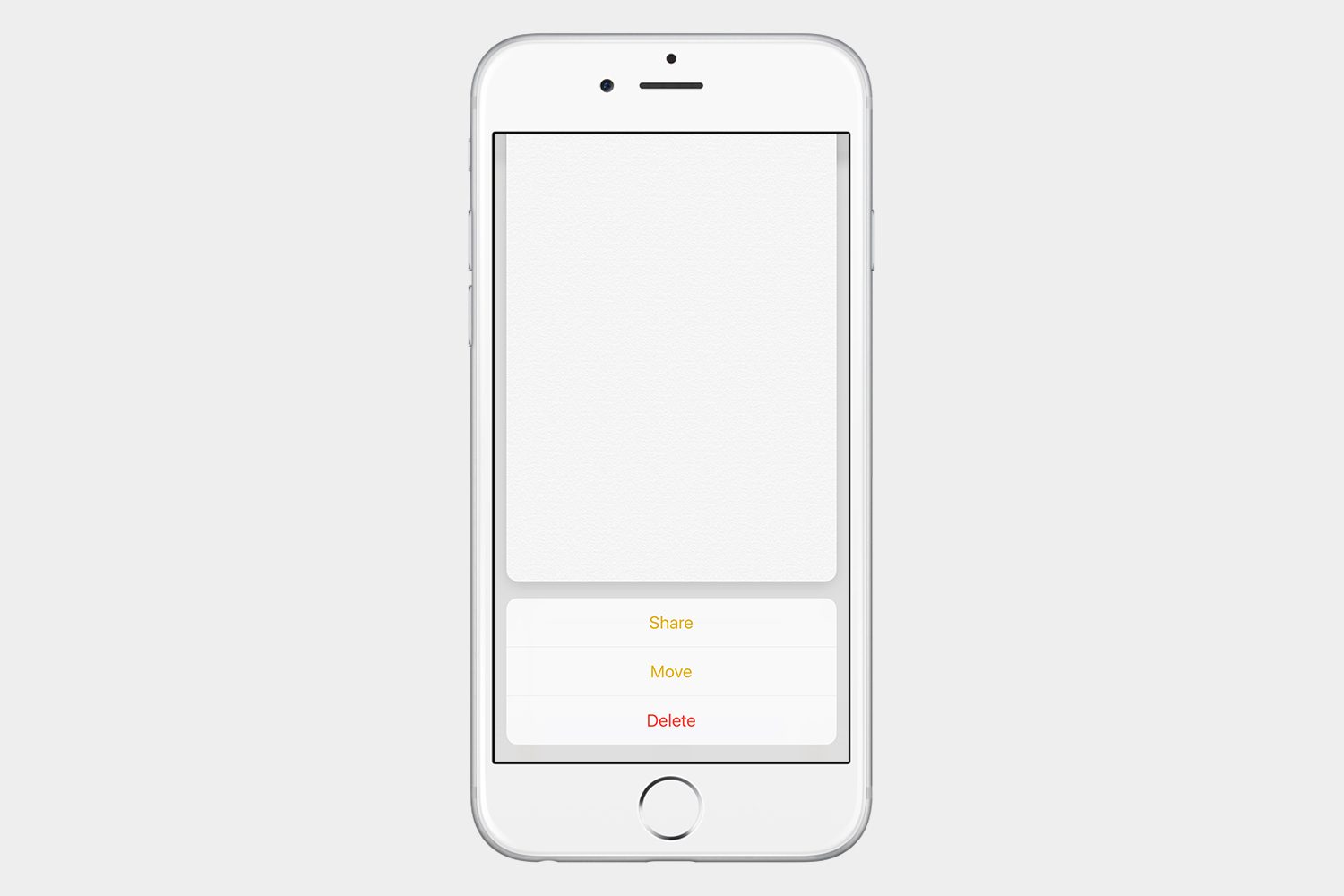 deleting notes ios