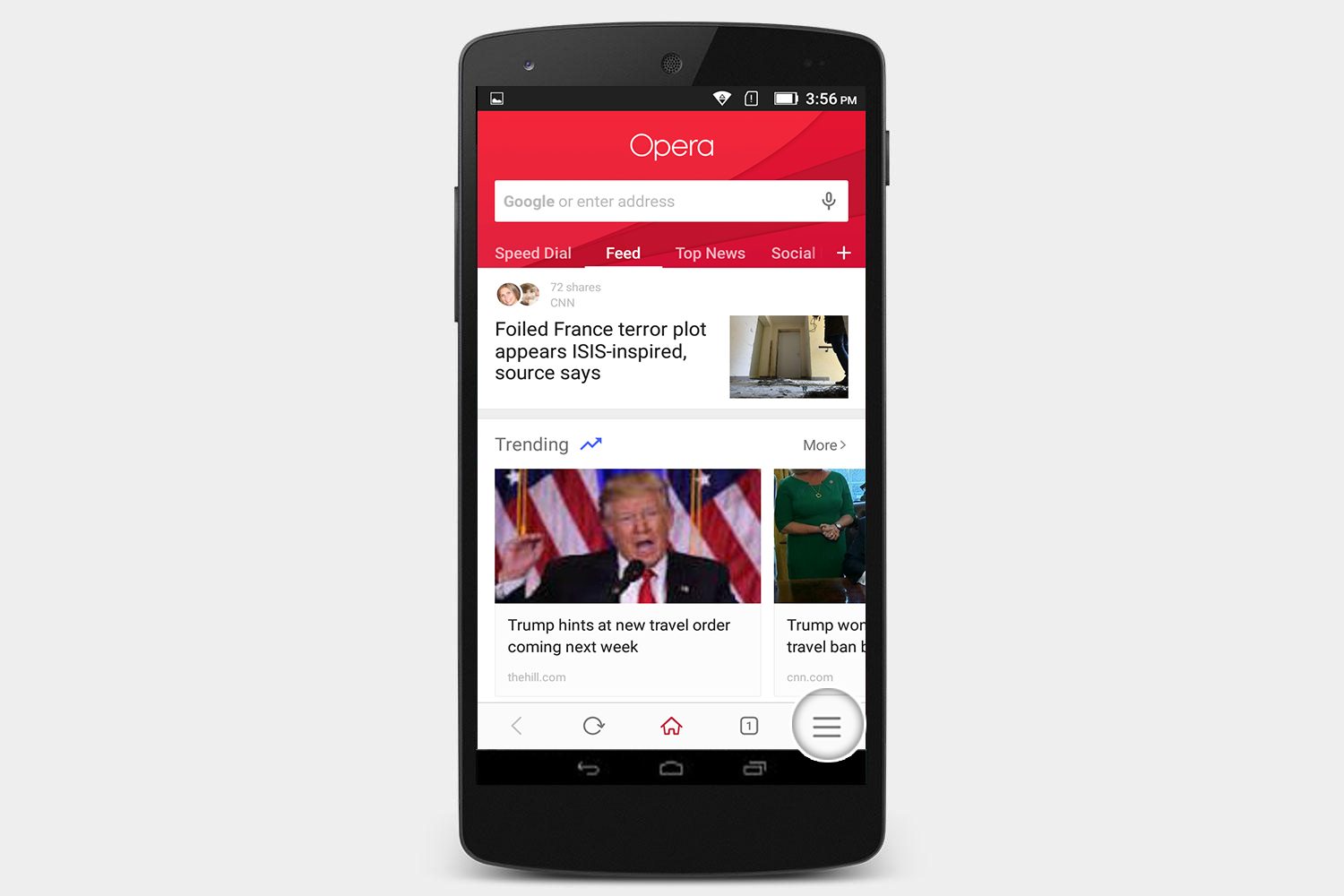 opera clear browsing data android