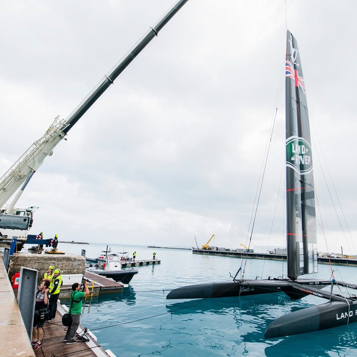land rover bar americas cup yacht race america s launch their acc and officially open the 11th hour exploration zone at in be