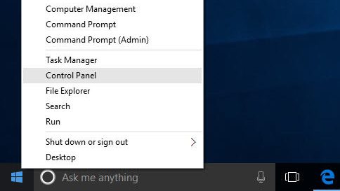 Control Panel