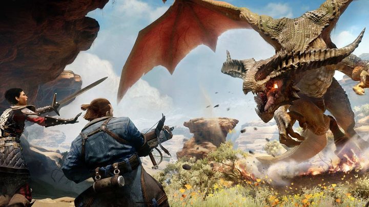 A dragon in Dragon Age: Inquisition.