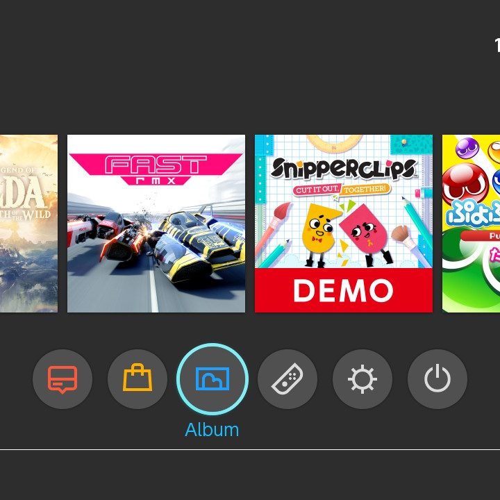 Nintendo Switch album share
