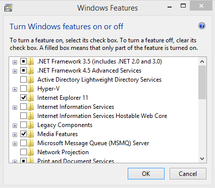Windows Features