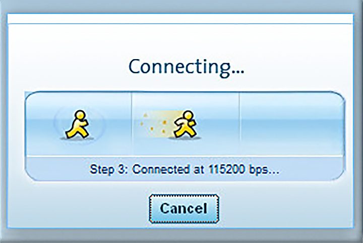 aol dial up a relic of the past connection process 2