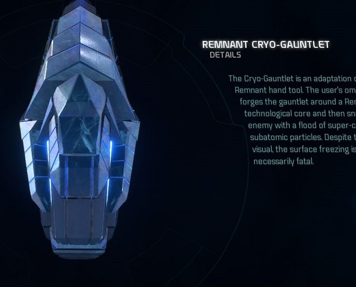 Mass Effect: Andromeda Cryo-Gauntlet