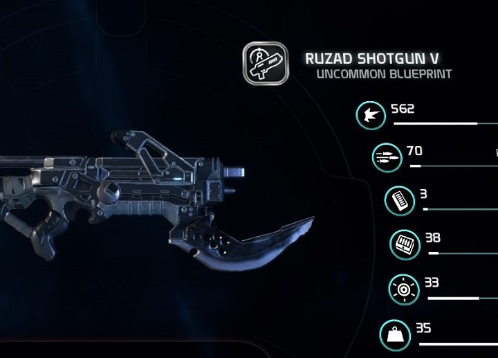 Mass Effect: Andromeda Ruzad Shotgun