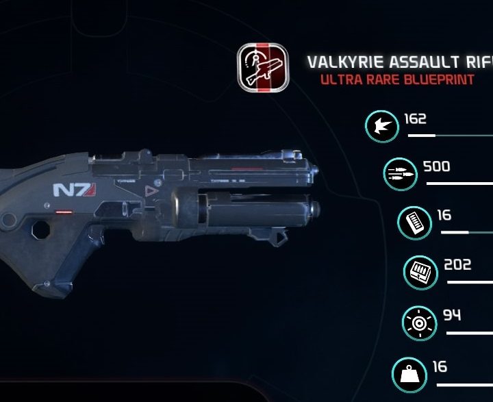 Mass Effect Andromeda: Valkyrie Assault Rifle