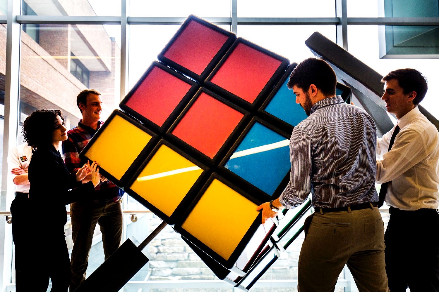 giant rubiks cube michigan university 33173574584 12634a6c70 k