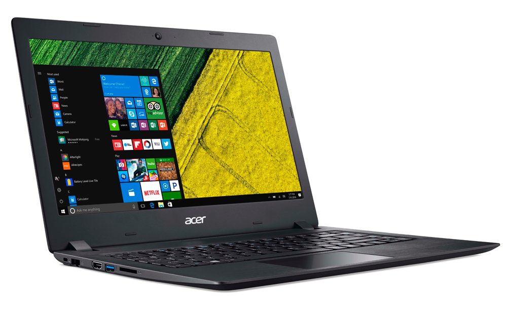 acer introduces new pcs at next event aspire 1 right facing
