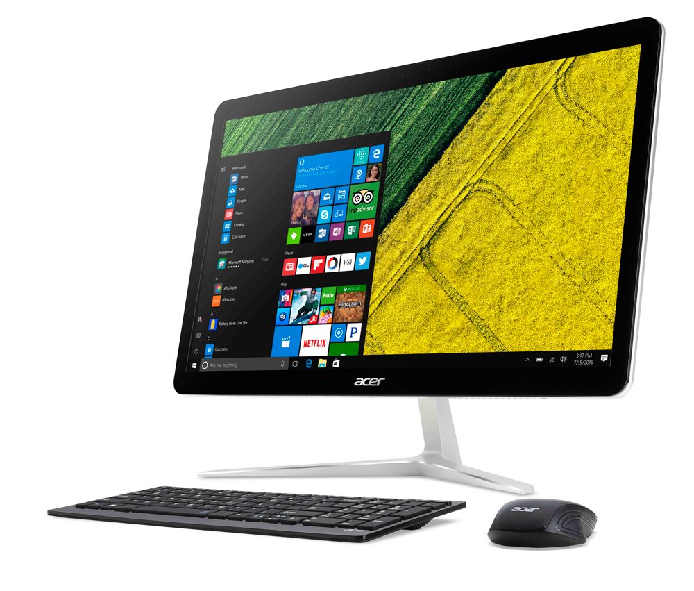 acer introduces new pcs at next event aspire u 27 left facing