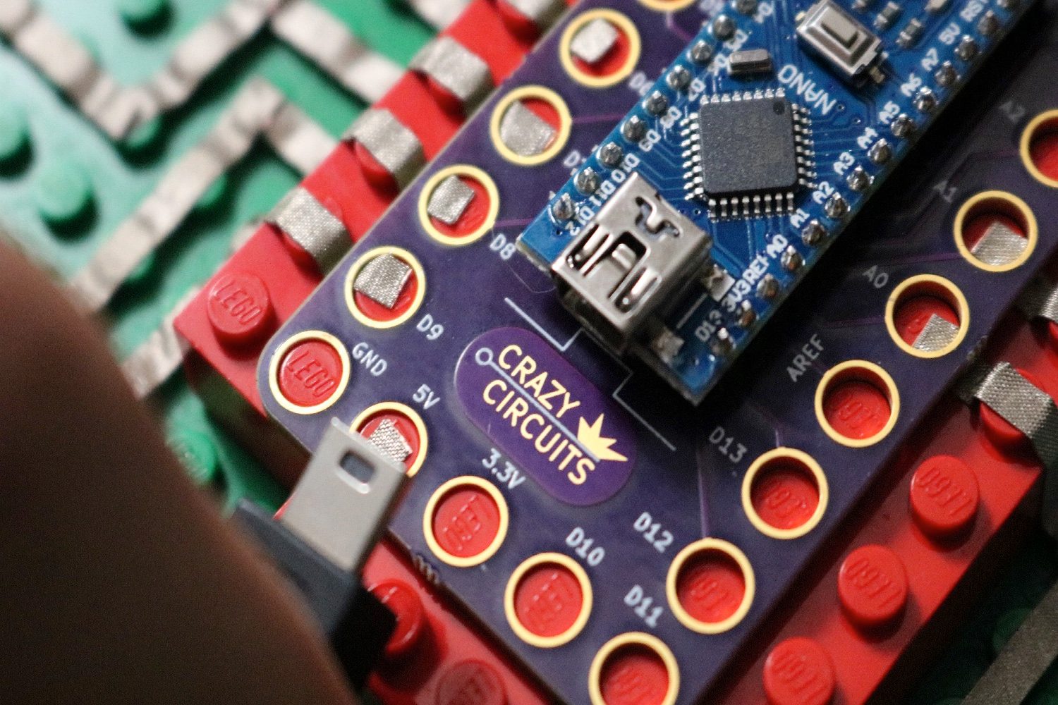 kickstarter crazy circuits lego set arduino