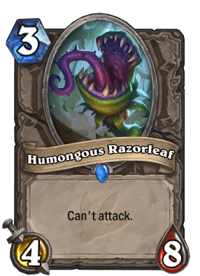 hearthstone decks ungoro humongous razorleaf 55582