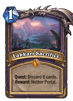 hearthstone decks ungoro lakkari sacrifice 55447