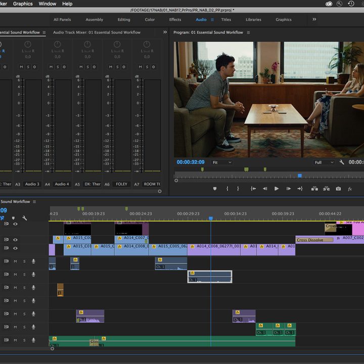 adobe nab2017 updates premiere pro essential sound panel