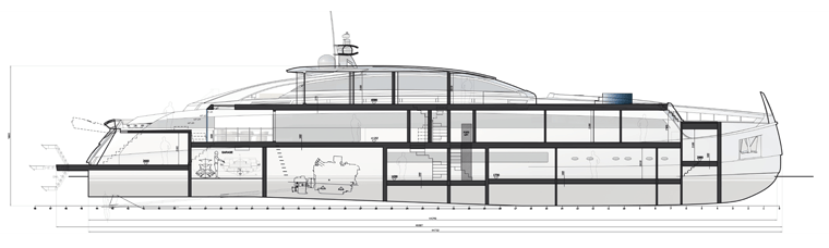 superyacht aurora millennial buyer rossinavi fr034 disegni tecnici 02