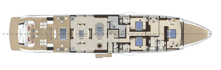 superyacht aurora millennial buyer rossinavi fr034 disegni tecnici 05