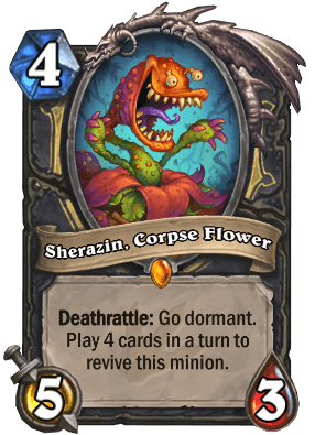 hearthstone decks ungoro sherazin  corpse flower 55457