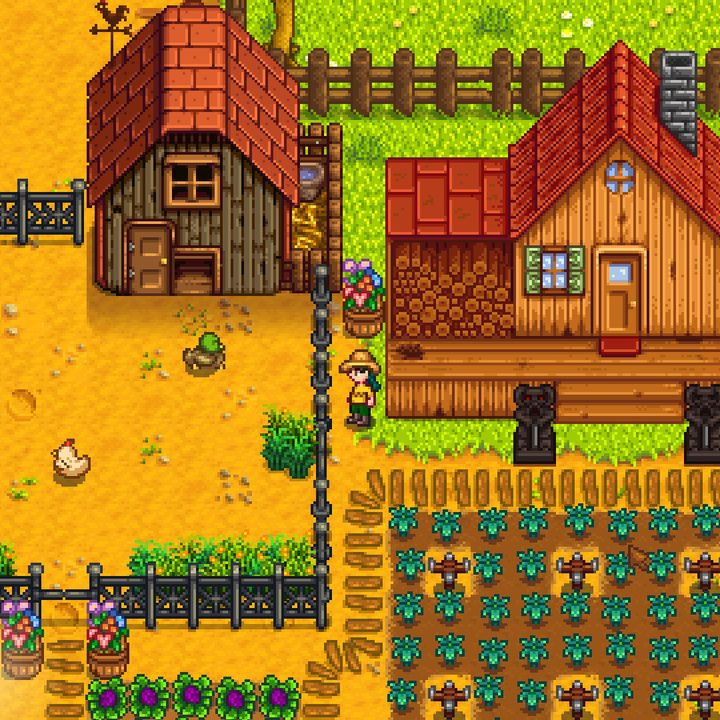 Stardew Valley running on a Mac.