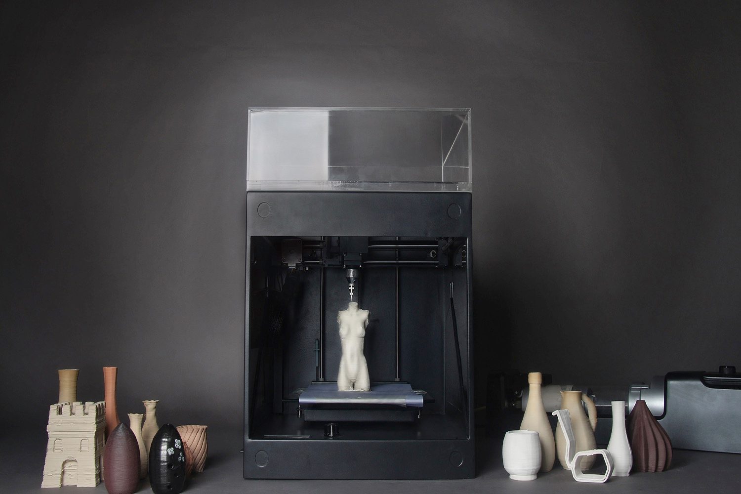 3d clay printer gives bowls vases 21st century spin clayxyz whole set