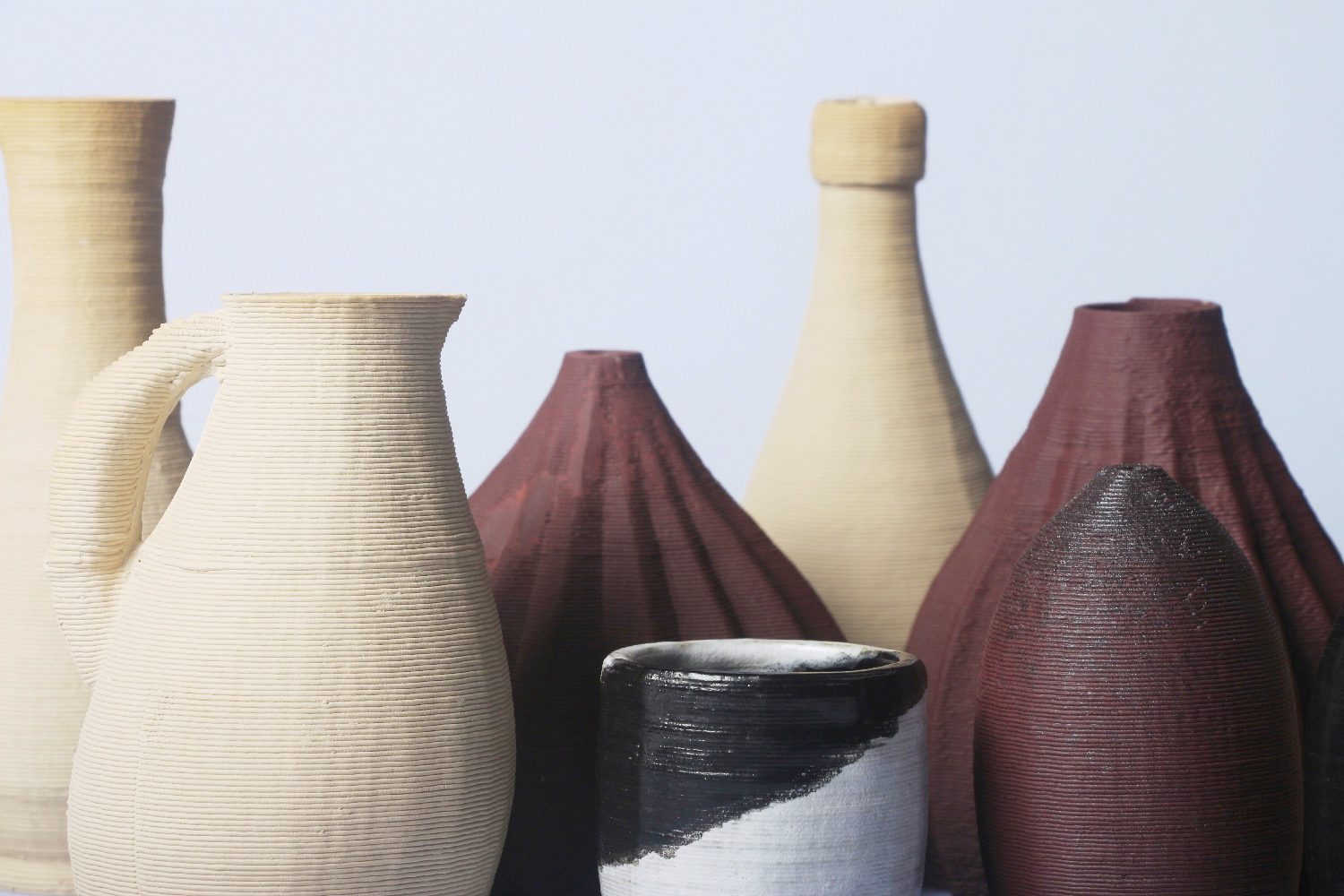 3d clay printer gives bowls vases 21st century spin clayxyz  artworks family2