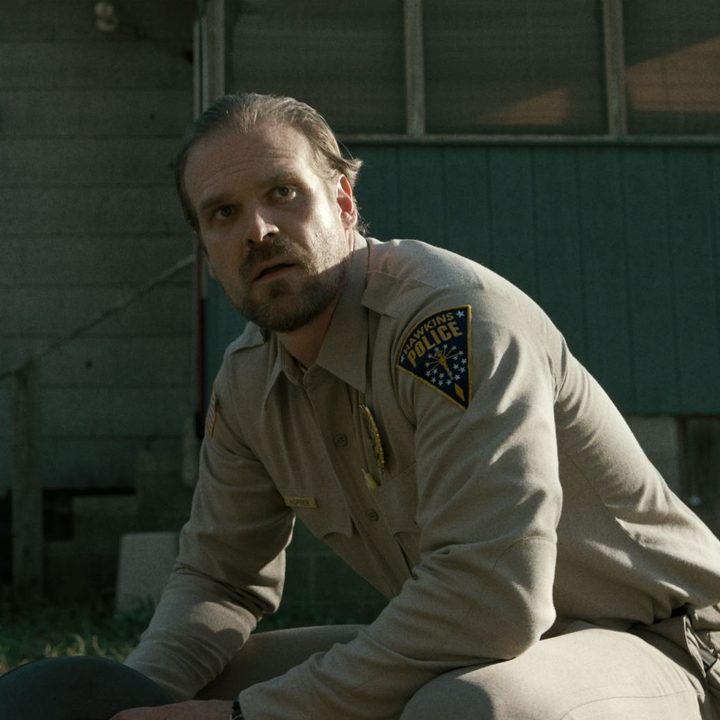 David Harbour in a still from Stranger Things.