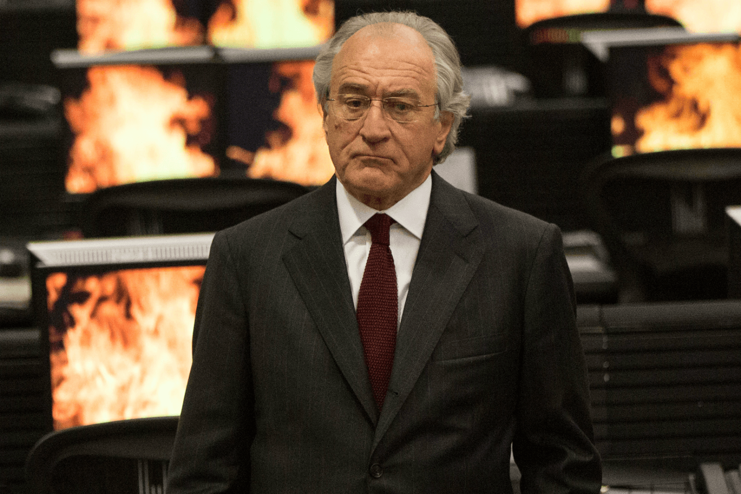 Robert De Niro as Bernie Madoff.