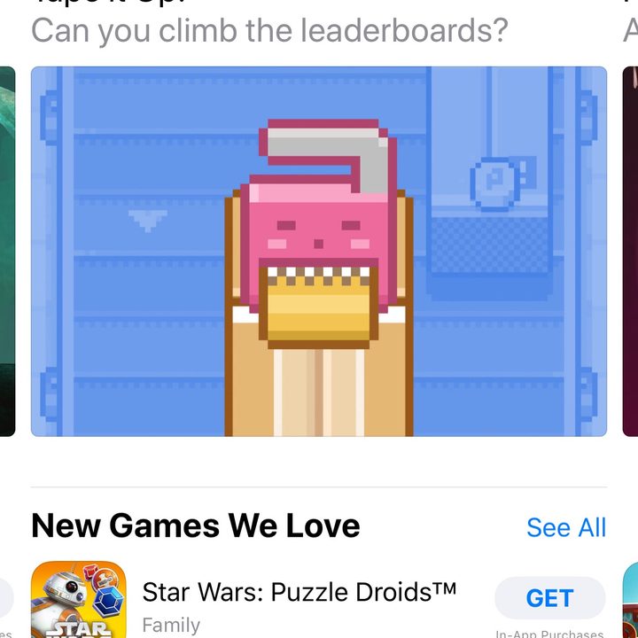 how to navigate the App Store in iOS 11 Games Tab