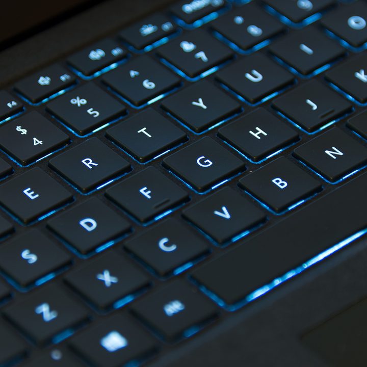 Microsoft Surface Laptop backlit keyboard
