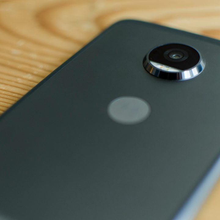 Moto Z2 Play angled view close up