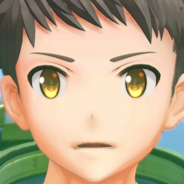 Rex stares at the camera in Xenoblade Chronicles 2.