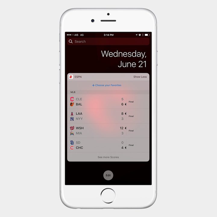 best ios 10 widgets espn