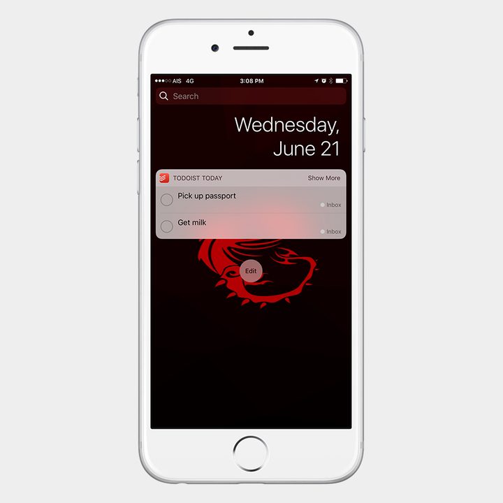 best ios 10 widgets todoist