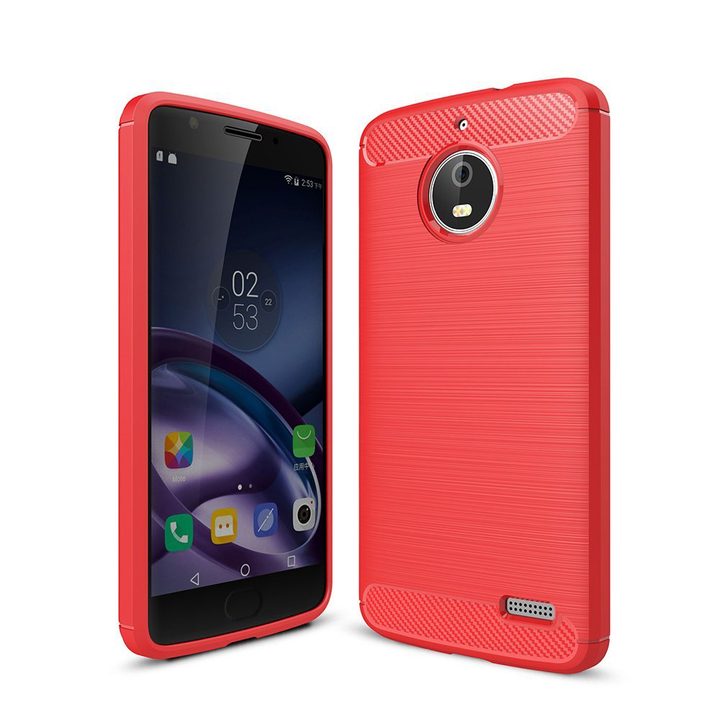 Moto E4 cases Wellci Carbon Fiber Case