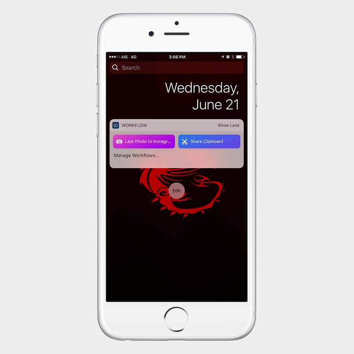 best ios 10 widgets workflow