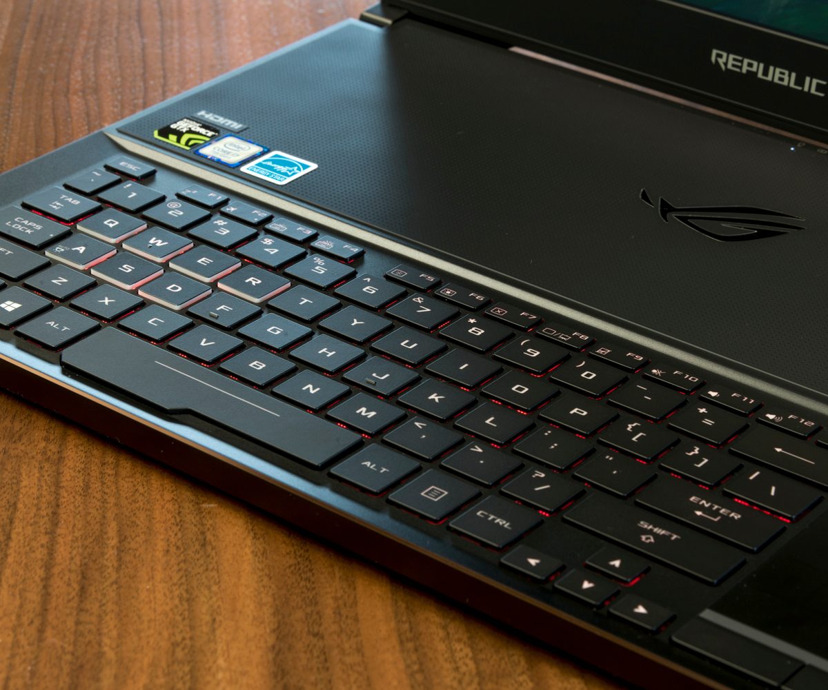 Asus ROG Zephyrus keyboard shot