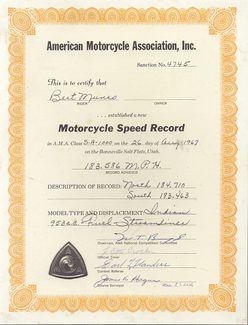 Indian Motorcycle sets three land speed records